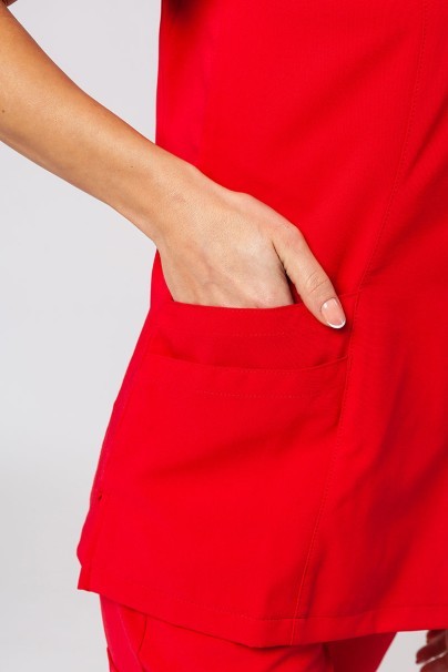 Komplet medyczny damski Maevn Momentum (bluza Asymetric, spodnie Jogger) czerwony-6