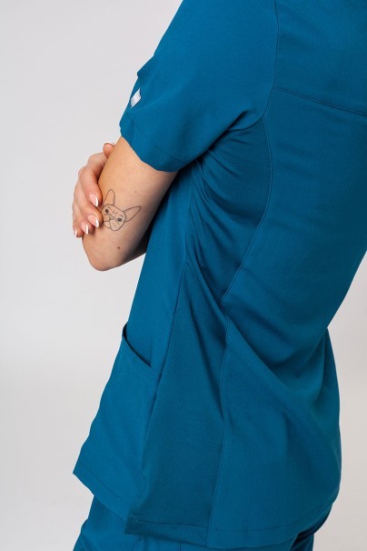 Komplet medyczny damski Maevn Momentum (bluza Asymetric, spodnie Jogger) karaibski błękit-6
