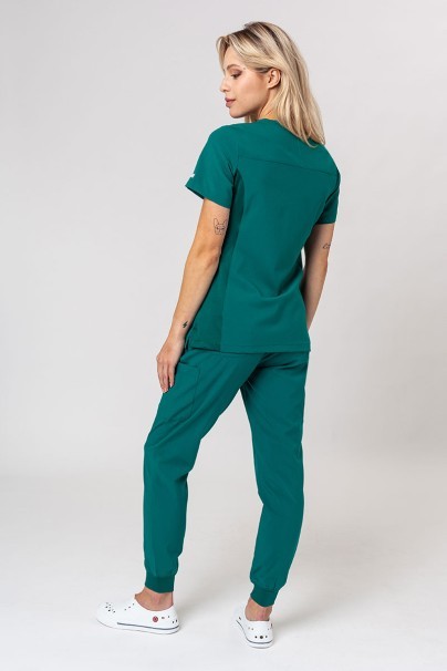 Komplet medyczny damski Maevn Momentum (bluza Asymetric, spodnie Jogger) zielony-1