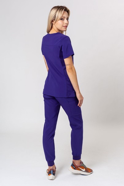 Komplet medyczny damski Maevn Momentum (bluza Asymetric, spodnie Jogger) fioletowy-1