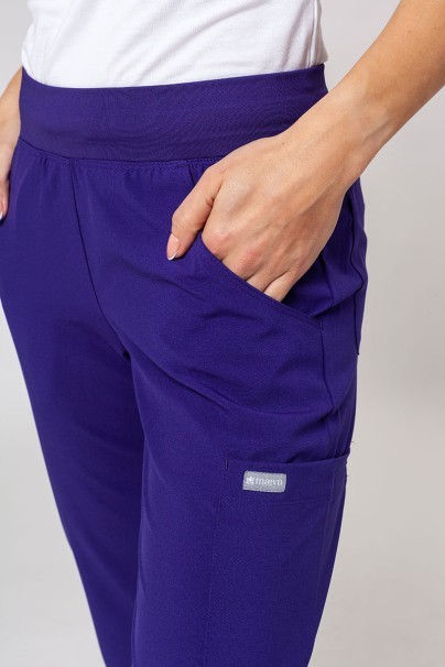 Komplet medyczny damski Maevn Momentum (bluza Asymetric, spodnie Jogger) fioletowy-15