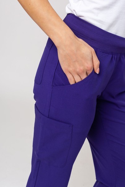 Komplet medyczny damski Maevn Momentum (bluza Asymetric, spodnie Jogger) fioletowy-16