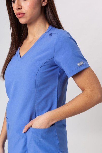 Komplet medyczny damski Maevn Momentum (bluza Double V-neck, spodnie 6-pocket) klasyczny błękit-6