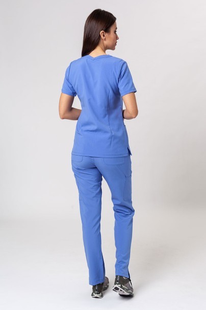 Komplet medyczny damski Maevn Momentum (bluza Double V-neck, spodnie 6-pocket) klasyczny błękit-1