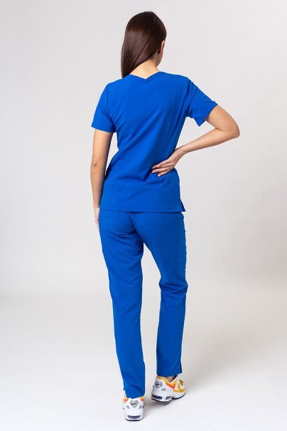 Komplet medyczny damski Maevn Momentum (bluza Double V-neck, spodnie 6-pocket) królewski granat-1