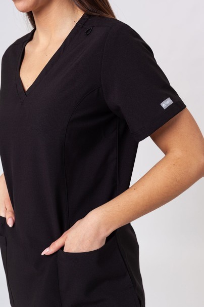 Komplet medyczny damski Maevn Momentum (bluza Double V-neck, spodnie 6-pocket) czarny-9