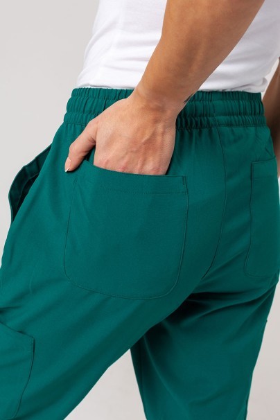 Komplet medyczny damski Maevn Momentum (bluza Double V-neck, spodnie 6-pocket) zielony-13