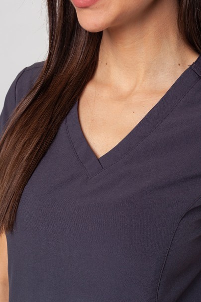 Komplet medyczny damski Maevn Momentum (bluza Double V-neck, spodnie 6-pocket) szary-4