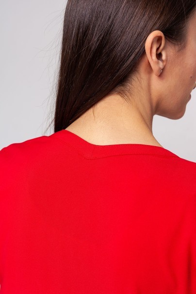 Komplet medyczny damski Maevn Momentum (bluza Double V-neck, spodnie 6-pocket) czerwony-5