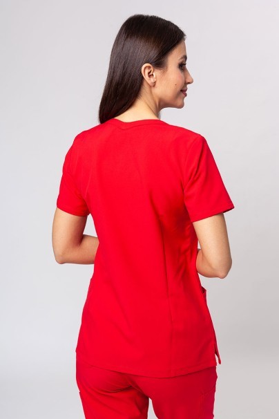 Komplet medyczny damski Maevn Momentum (bluza Double V-neck, spodnie 6-pocket) czerwony-3
