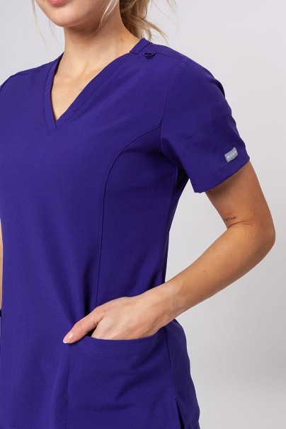 Komplet medyczny damski Maevn Momentum (bluza Double V-neck, spodnie 6-pocket) fioletowy-5