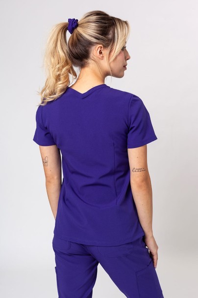 Komplet medyczny damski Maevn Momentum (bluza Double V-neck, spodnie 6-pocket) fioletowy-4