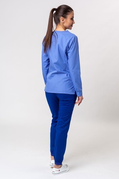 Bluza medyczna damska Maevn Red Panda Warm-up klasyczny błękit-2