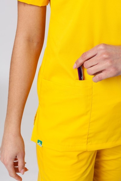 Komplet medyczny damski Sunrise Uniforms Basic Classic (bluza Light, spodnie Regular) żółty-5