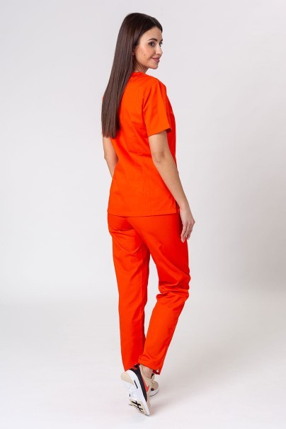 Komplet medyczny damski Sunrise Uniforms Basic Classic (bluza Light, spodnie Regular) pomarańczowy-1