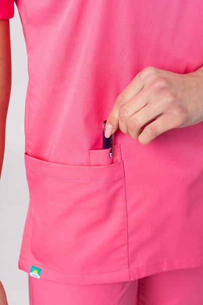 Bluza medyczna damska Sunrise Uniforms Basic Light różowa-3