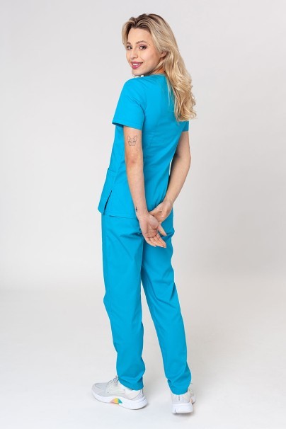 Komplet medyczny damski Sunrise Uniforms Basic Classic (bluza Light, spodnie Regular) turkusowy-1