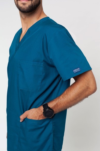 Bluza medyczna męska Cherokee Originals V-neck Top Men karaibski błękit-2