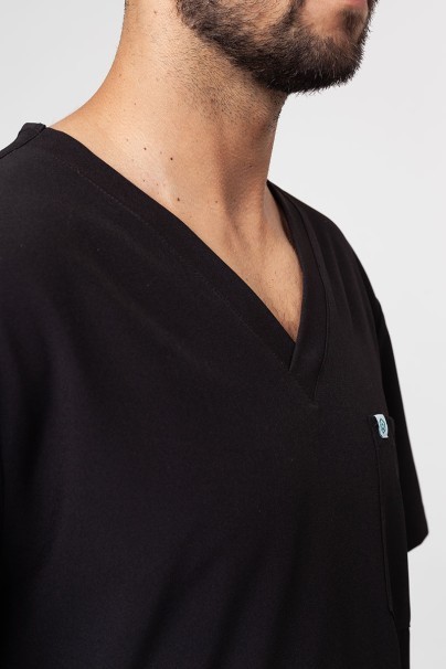 Bluza medyczna męska Uniforms World 309TS™ Louis czarna-3