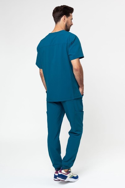 Bluza medyczna męska Maevn Momentum Men V-neck karaibski błękit-5