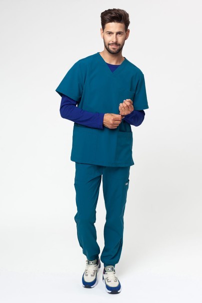 Bluza medyczna męska Maevn Momentum Men V-neck karaibski błękit-6