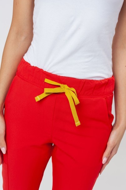 Spodnie medyczne damskie Sunrise Uniforms Premium Chill jogger soczysta czerwień-2