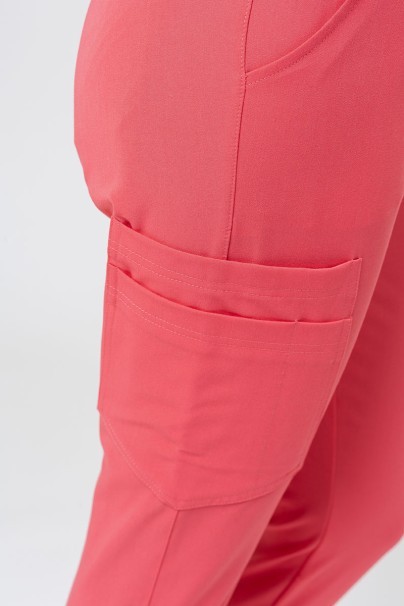 Spodnie medyczne damskie Sunrise Uniforms Premium Chill jogger koralowe-4