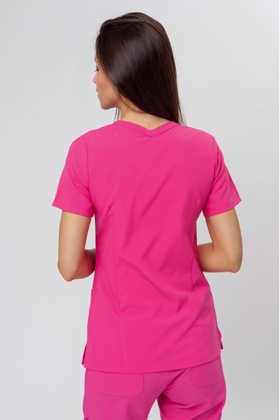 Bluza medyczna damska Maevn Momentum Double V-neck różowa-1