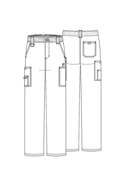 Spodnie medyczne męskie Dickies EDS Signature Men Natural Rise czarne-6