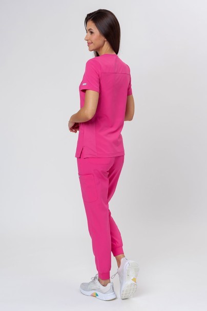 Bluza medyczna damska Maevn Momentum Asymetric różowa-8