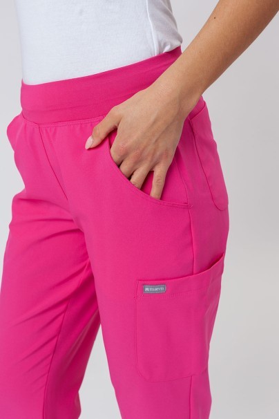 Komplet medyczny damski Maevn Momentum (bluza Asymetric, spodnie Jogger) różowy-12