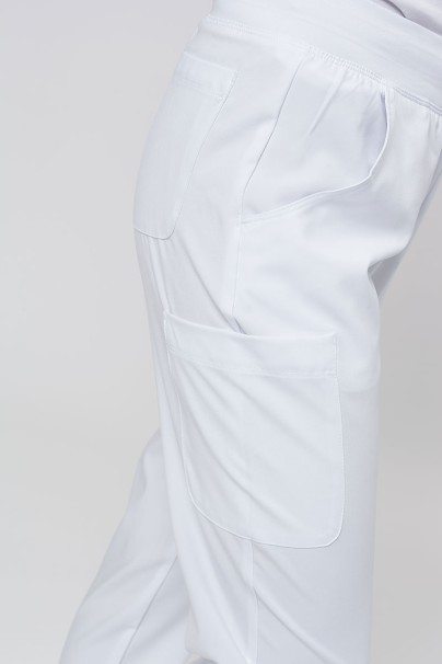 Komplet medyczny damski Maevn Momentum (bluza Asymetric, spodnie Jogger) biały-12