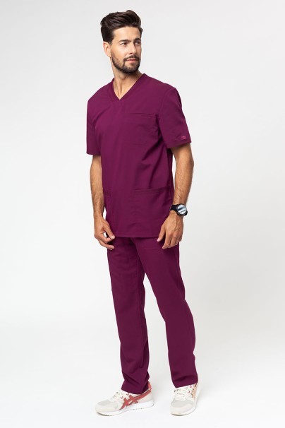 Spodnie medyczne męskie Dickies Balance Men Mid Rise wiśniowe-7