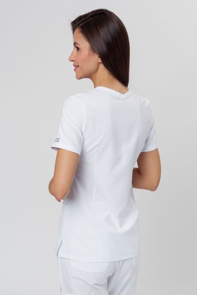 Bluza medyczna damska Maevn Momentum Double V-neck biała-2