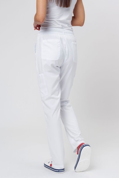 Komplet medyczny damski Maevn Momentum (bluza Double V-neck, spodnie 6-pocket) biały-8