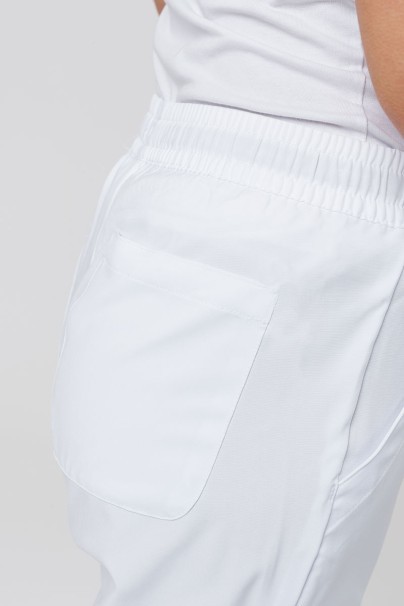 Komplet medyczny damski Maevn Momentum (bluza Double V-neck, spodnie 6-pocket) biały-12