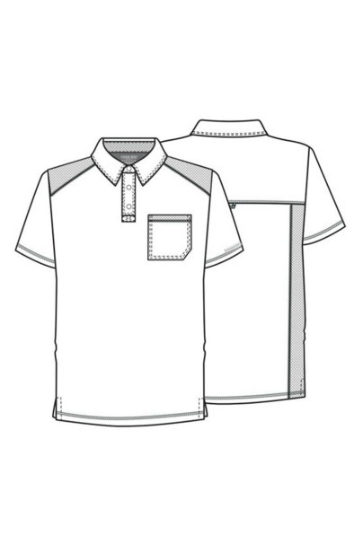 Bluza/koszulka medyczna męska Cherokee Revolution Active Men Polo czarna-9