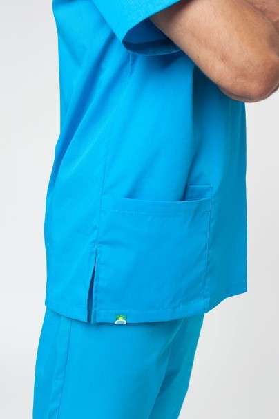 Bluza medyczna męska Sunrise Uniforms Basic Standard turkusowa-4