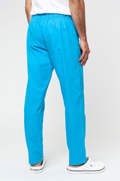 Spodnie medyczne męskie Sunrise Uniforms Basic Regular turkusowe-2