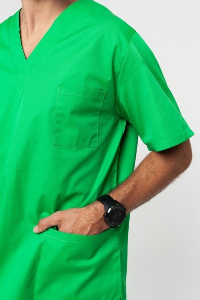Komplet medyczny męski Sunrise Uniforms Basic Classic (bluza Standard, spodnie Regular) jabłkowa zieleń-5