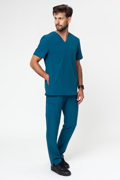 Spodnie medyczne męskie Adar Slim Leg Cargo karaibski błękit-7