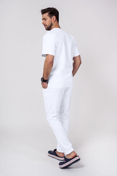 Komplet medyczny męski Sunrise Uniforms Premium Men (bluza Dose, spodnie Select jogger) biały-1