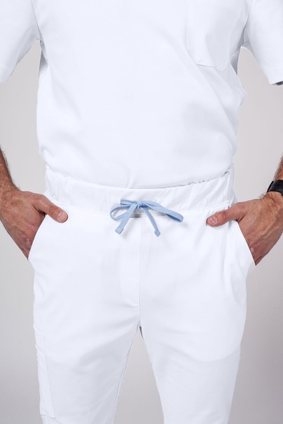 Komplet medyczny męski Sunrise Uniforms Premium Men (bluza Dose, spodnie Select jogger) biały-10