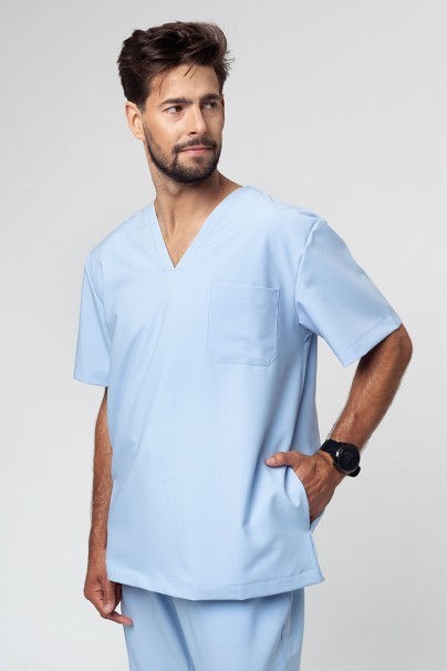 Komplet medyczny męski Sunrise Uniforms Premium Men (bluza Dose, spodnie Select jogger) błękitny-2
