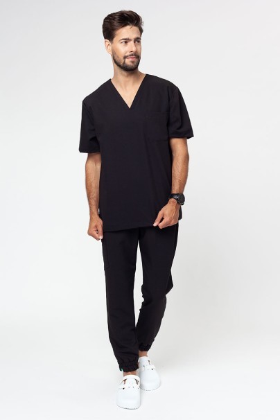 Komplet medyczny męski Sunrise Uniforms Premium Men (bluza Dose, spodnie Select jogger) czarny-2