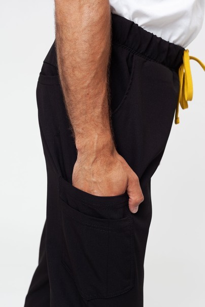 Komplet medyczny męski Sunrise Uniforms Premium Men (bluza Dose, spodnie Select jogger) czarny-11