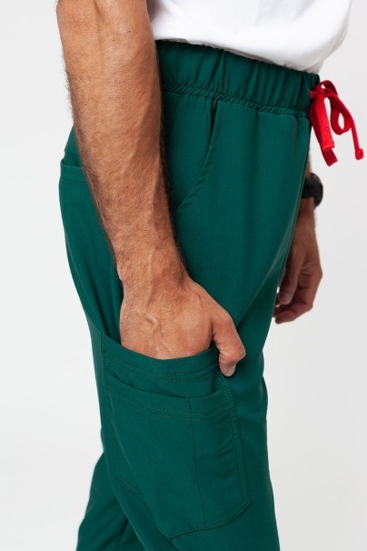 Spodnie medyczne męskie Sunrise Uniforms Premium Select jogger butelkowa zieleń-3