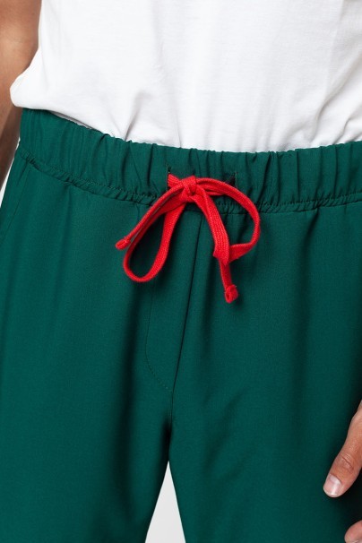 Spodnie medyczne męskie Sunrise Uniforms Premium Select jogger butelkowa zieleń-2