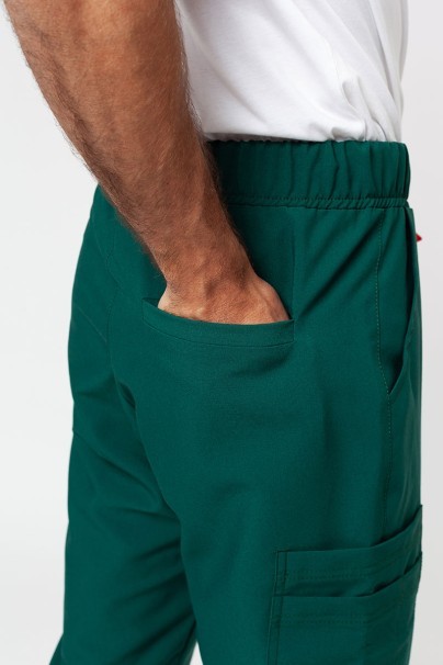 Spodnie medyczne męskie Sunrise Uniforms Premium Select jogger butelkowa zieleń-4