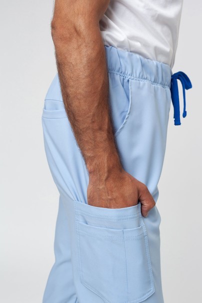 Spodnie medyczne męskie Sunrise Uniforms Premium Select jogger błękitne-3